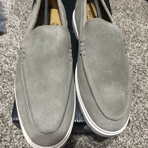 Men's Classic Gray Suede Loafers